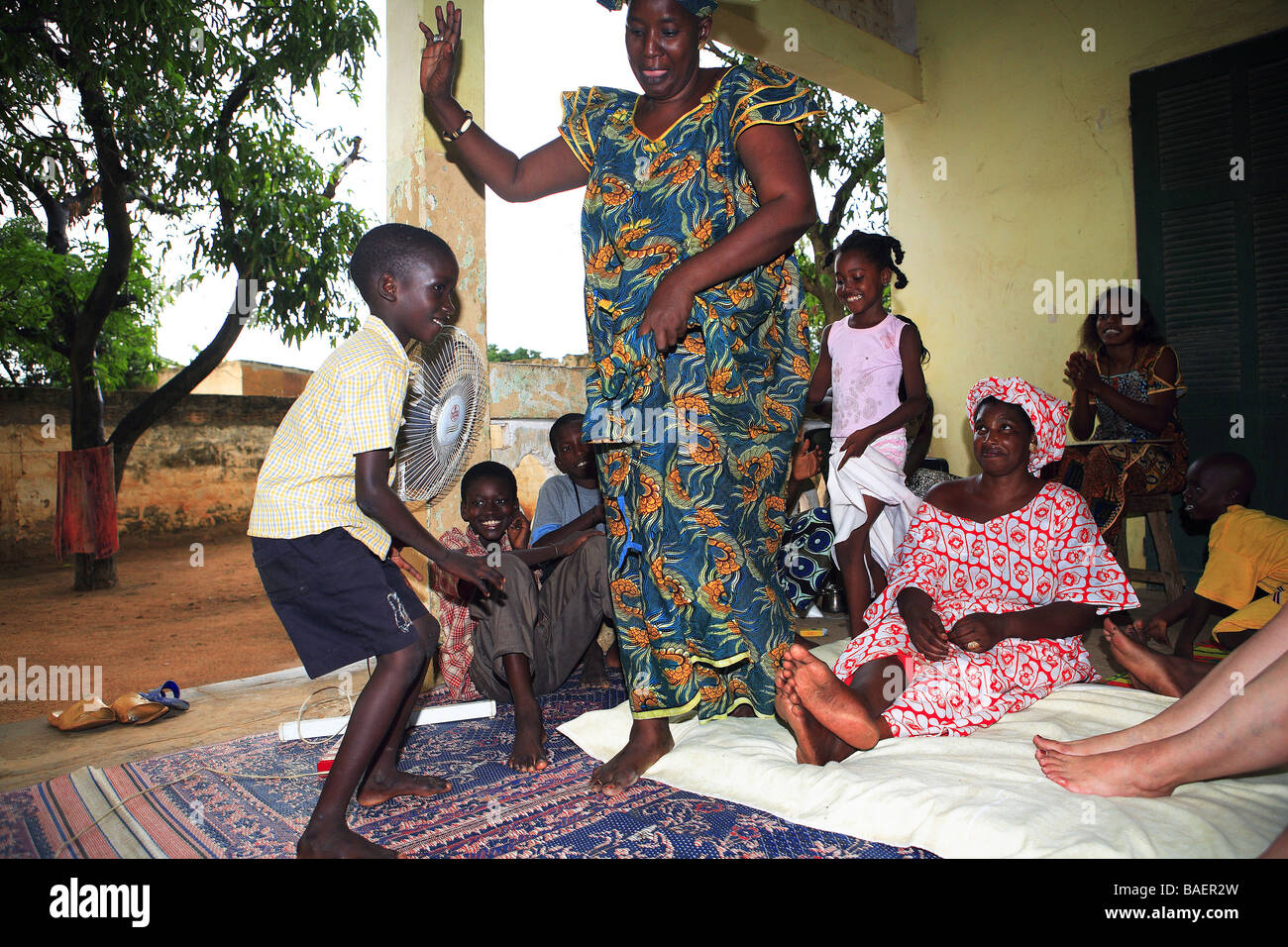 Family, Kaolack, Republic of Senegal, Africa Stock Photo Alamy