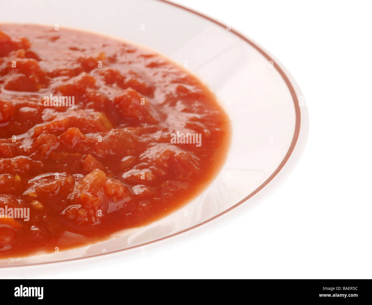 Bowl of Chopped Tomatoes Stock Photo Alamy