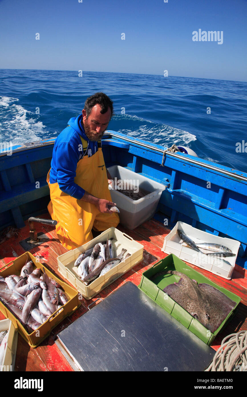 Fishing expedition, Maratea, Basilicata, Italy Stock Photo