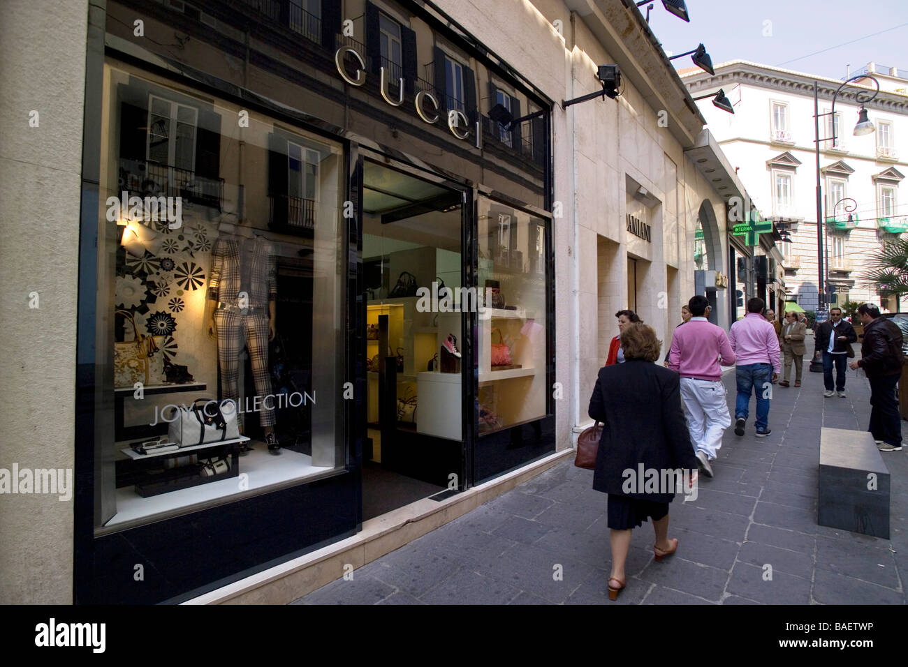 Boutique Gucci, Via Calabritto, Naples, Campania, Italy Stock Photo - Alamy