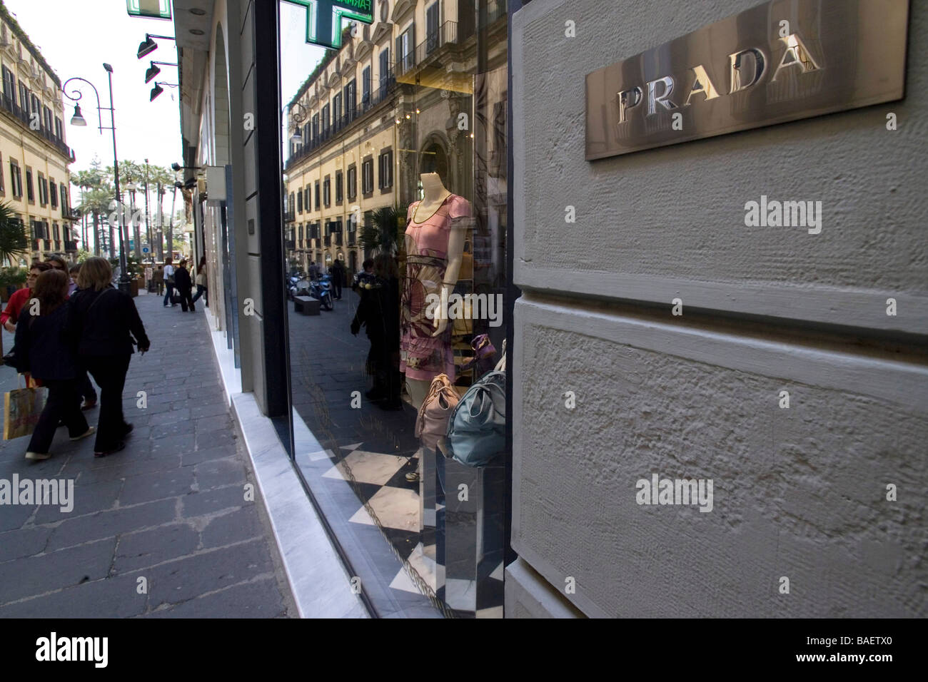 Boutique Prada, Via Calabritto, Naples, Campania, Italy Stock Photo - Alamy