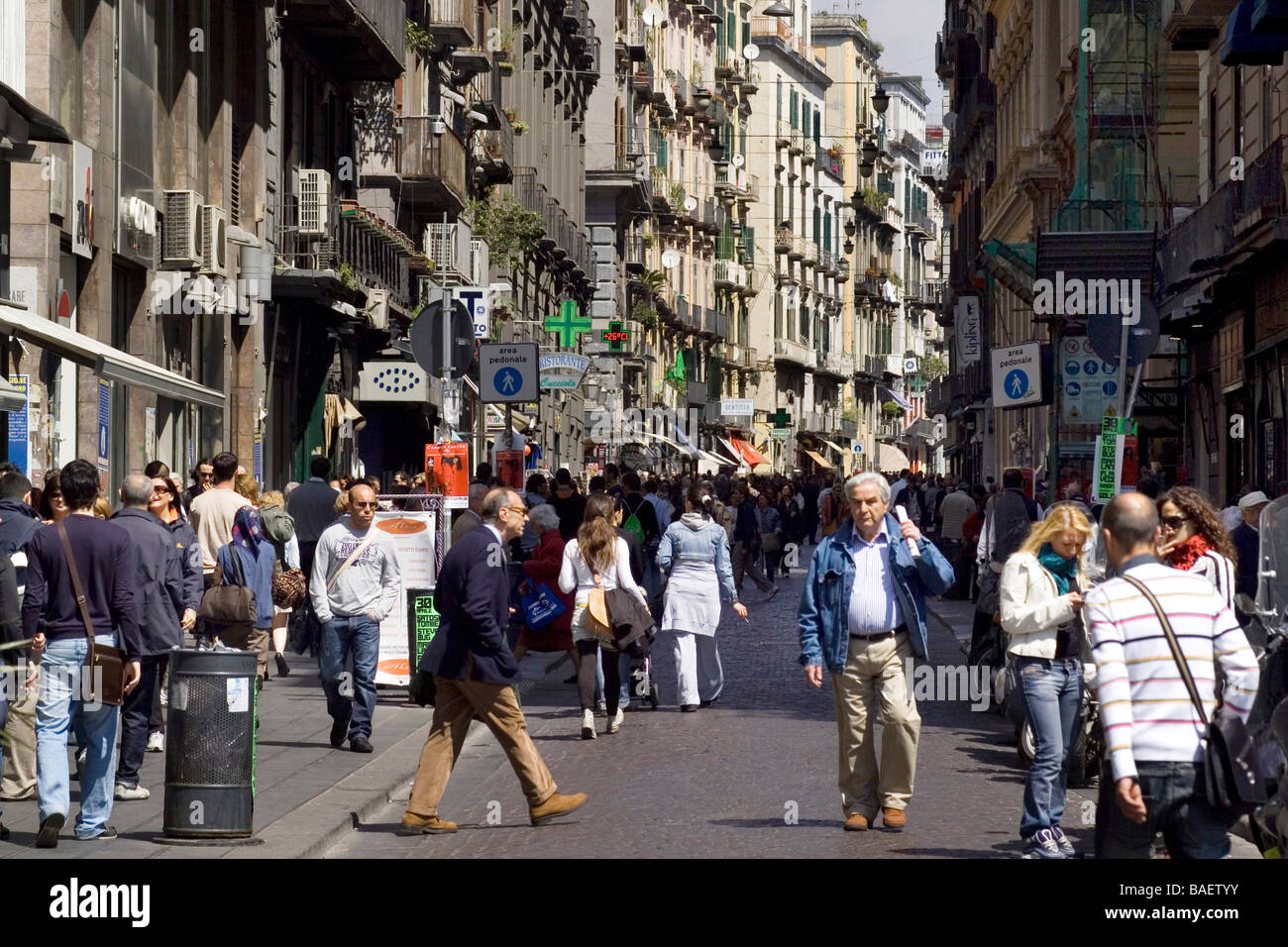 Walking Around The City Center Via Toledo Naples Events