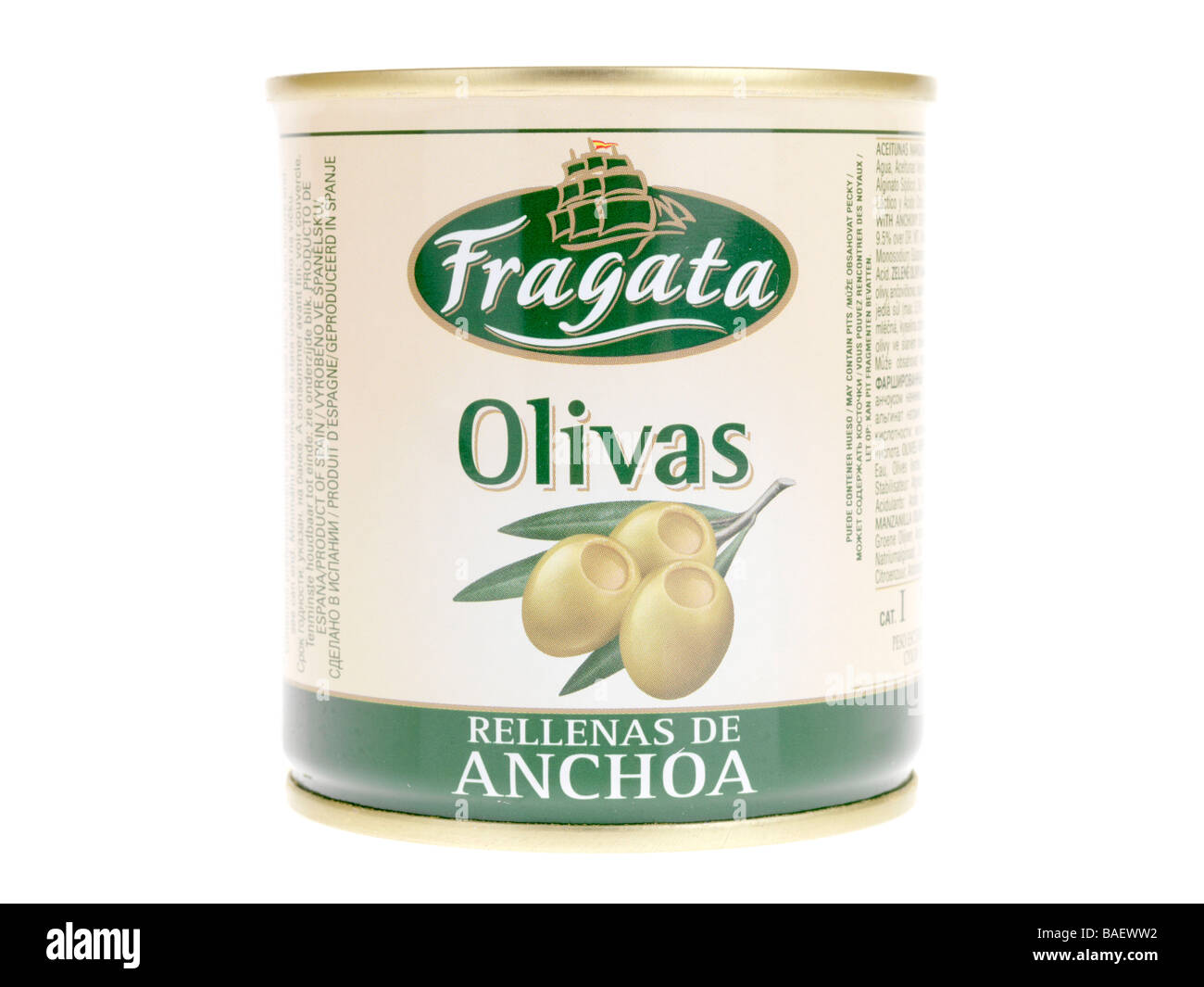 Olives Stuffed with Anchovies Stock Photo - Alamy