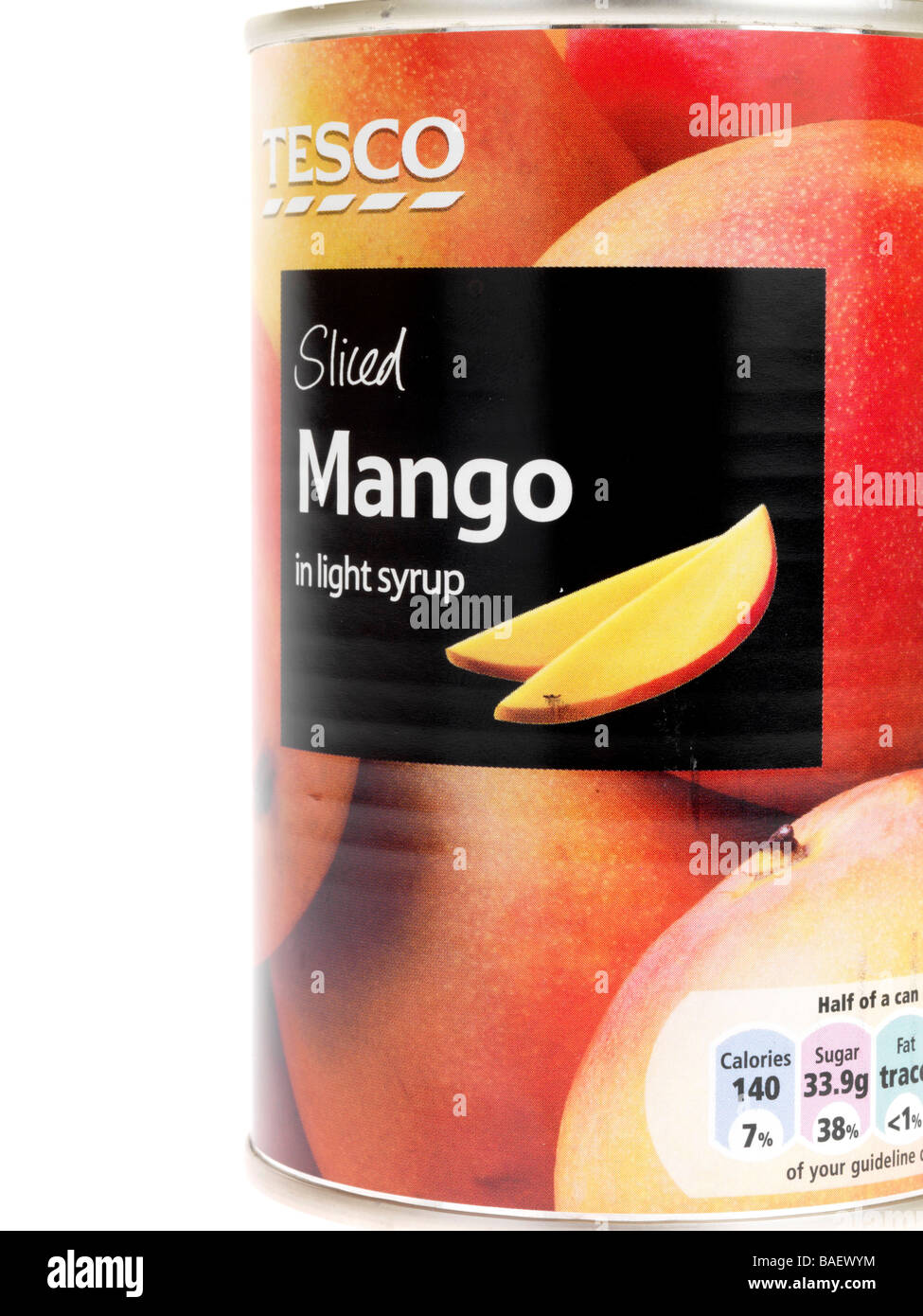 Tin of Sliced Mango Stock Photo Alamy