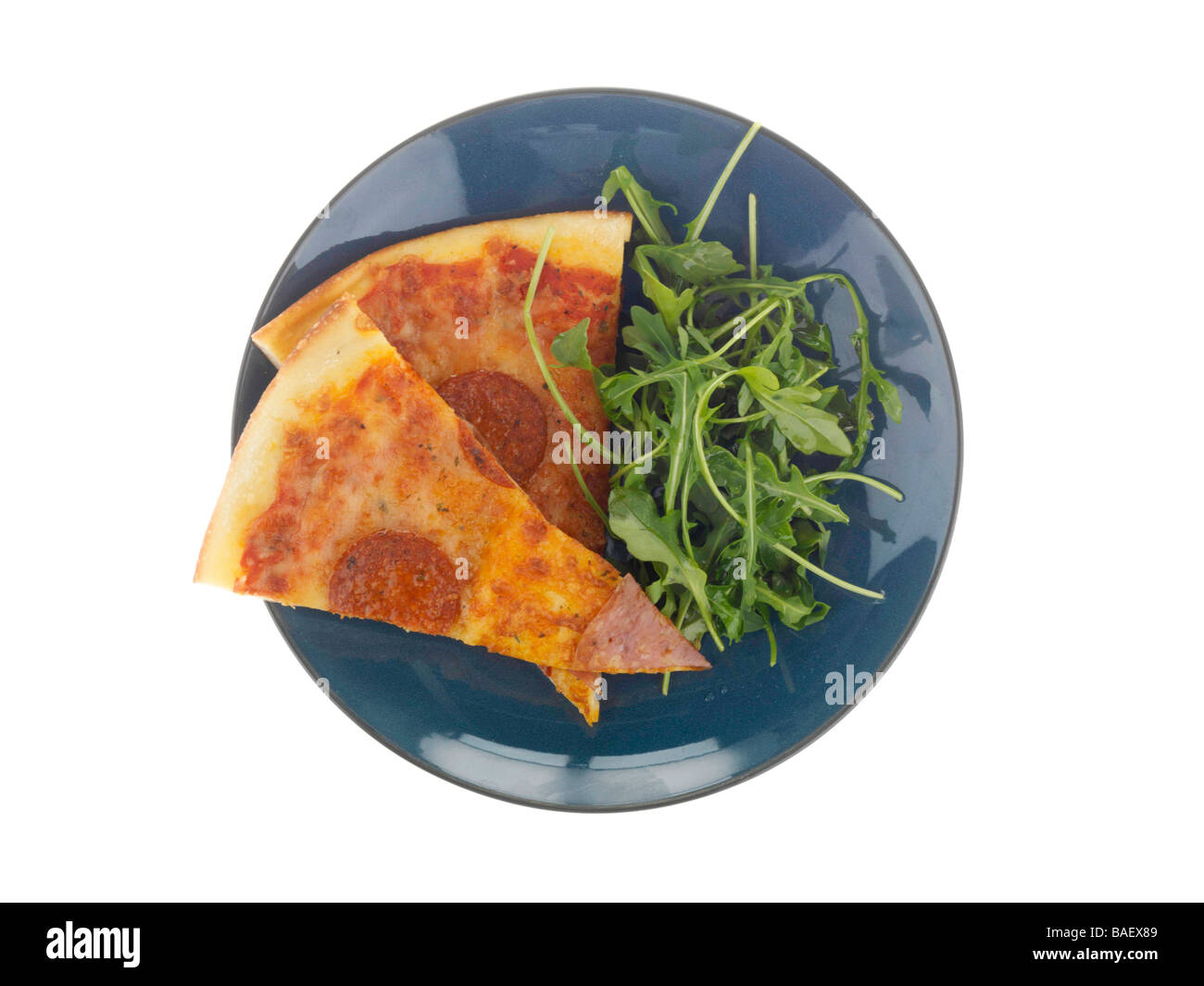 Salami and Chorizo Pizza Stock Photo - Alamy