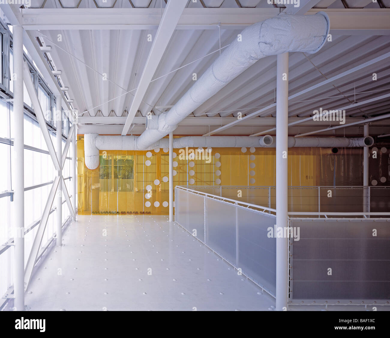 Event Hall, Osaka, Japan, Kengo Kuma & Associates, Event hall interior ...