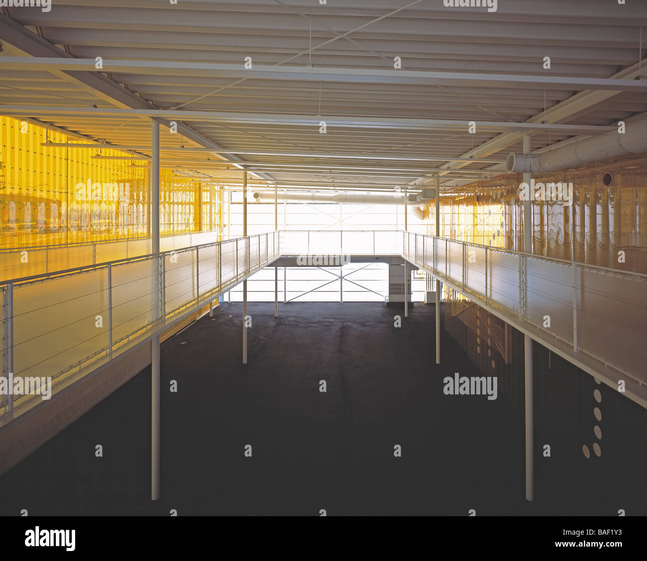 Event Hall, Osaka, Japan, Kengo Kuma & Associates, Event hall interior ...