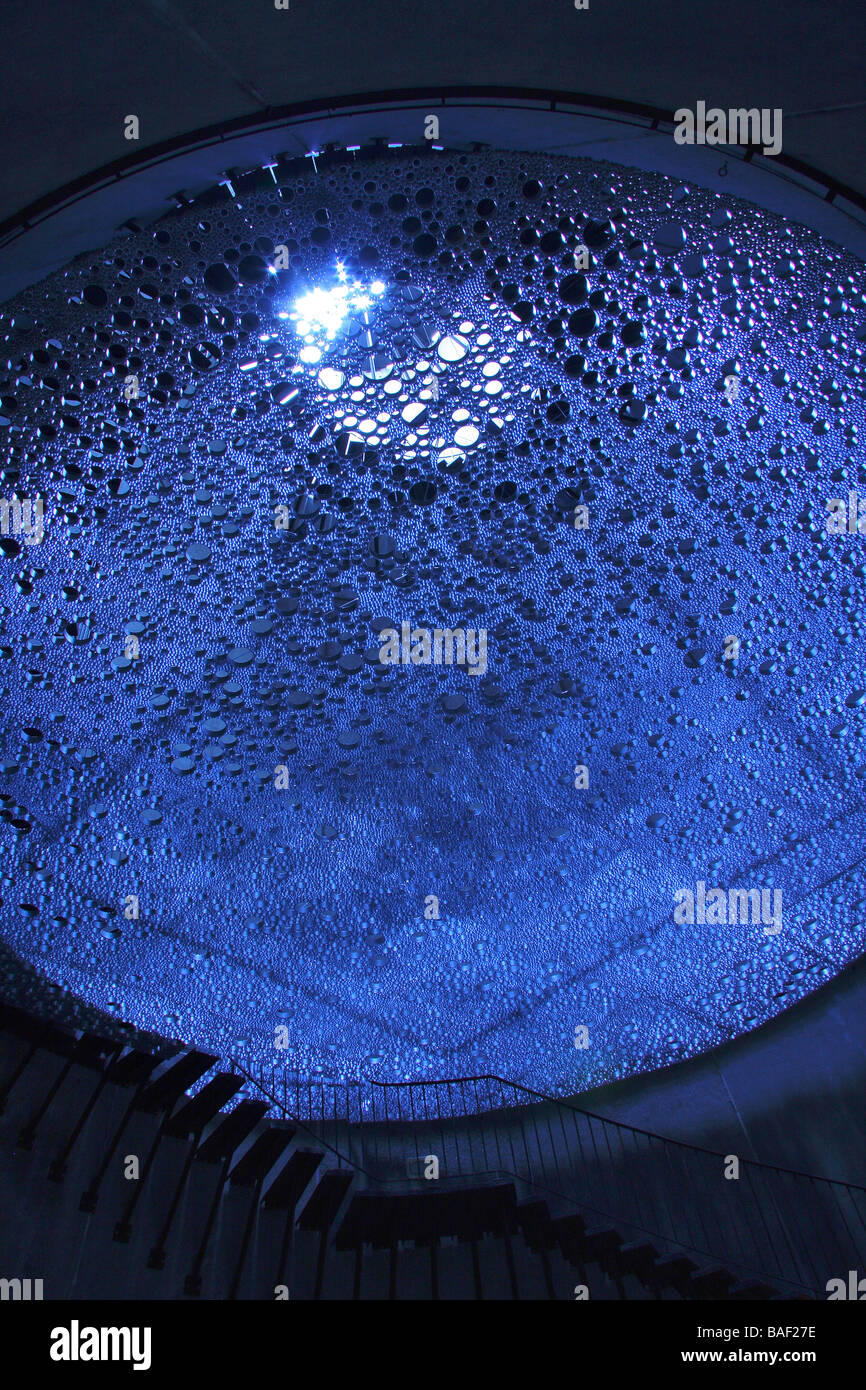 An art installation in a tower on the isle de Vassivierre Limousin