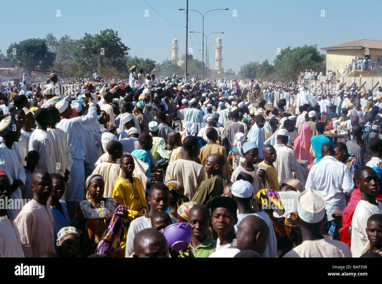 Kano Nigeria Crowds of People at Durbar Festival Stock Photo - Alamy
