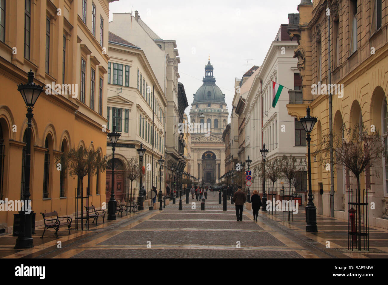 Rainy Budapest, Hungary Stock Photo