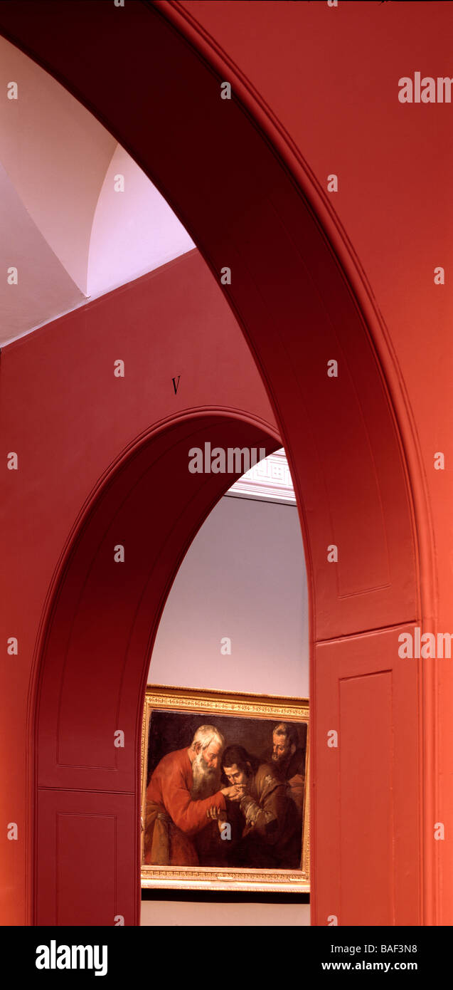 Dulwich Picture Gallery, London, United Kingdom, Rick Mather Architects, Dulwich picture gallery detail of arches. Stock Photo