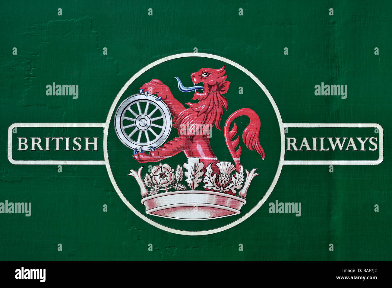 Old British Railways Emblem Stock Photo