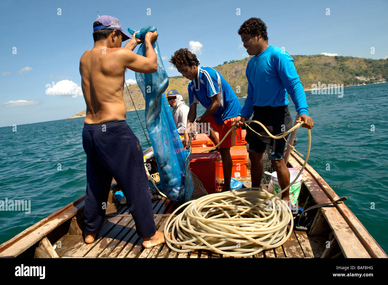 Sea Gypsy Fishermen Stock Photo