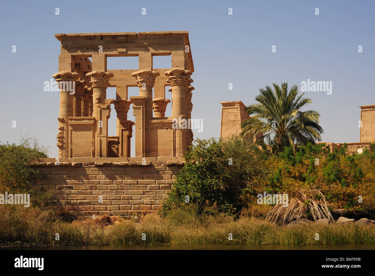 Africa Egypt Philae Temple near Aswan Temple of Isis Stock Photo