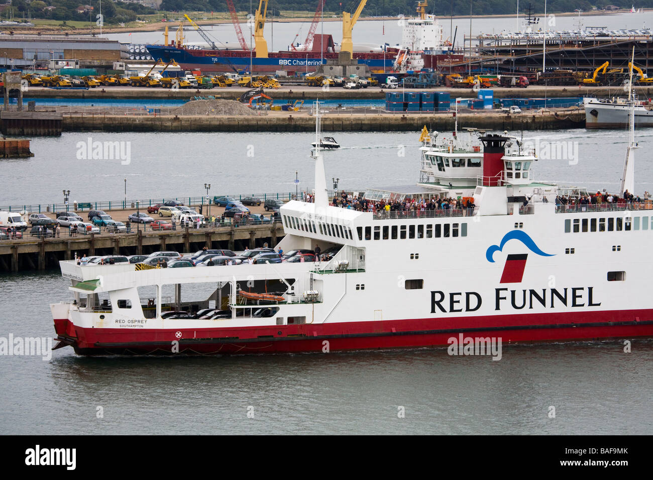 Red Funnel Ferry Port of Southampton Hampshire County England Great