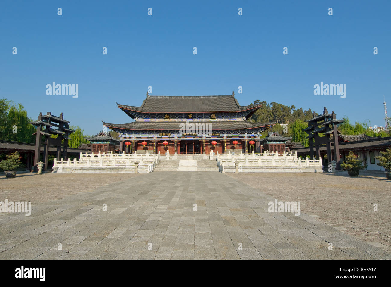 mu residence lijiang old town yunnan china Stock Photo
