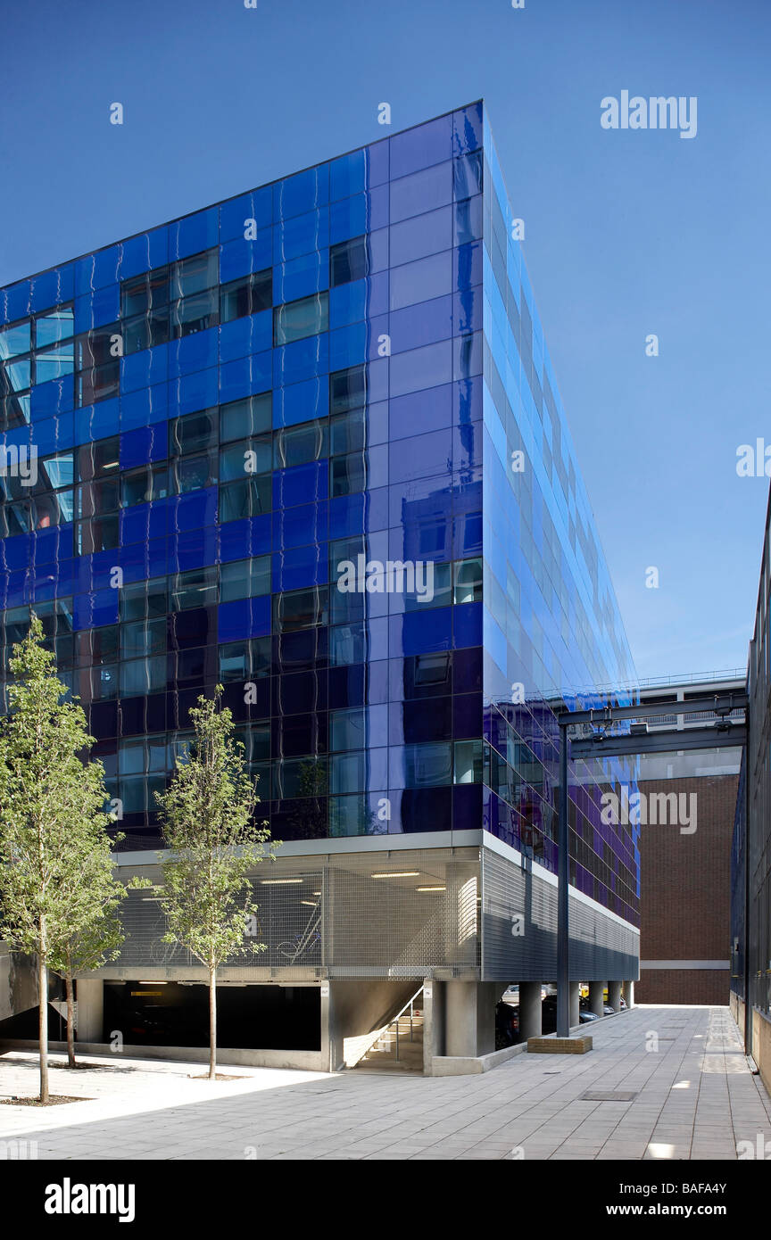 Imperial College Faculty Building, London, United Kingdom, Foster and Partners, Imperial college faculty building north facade. Stock Photo
