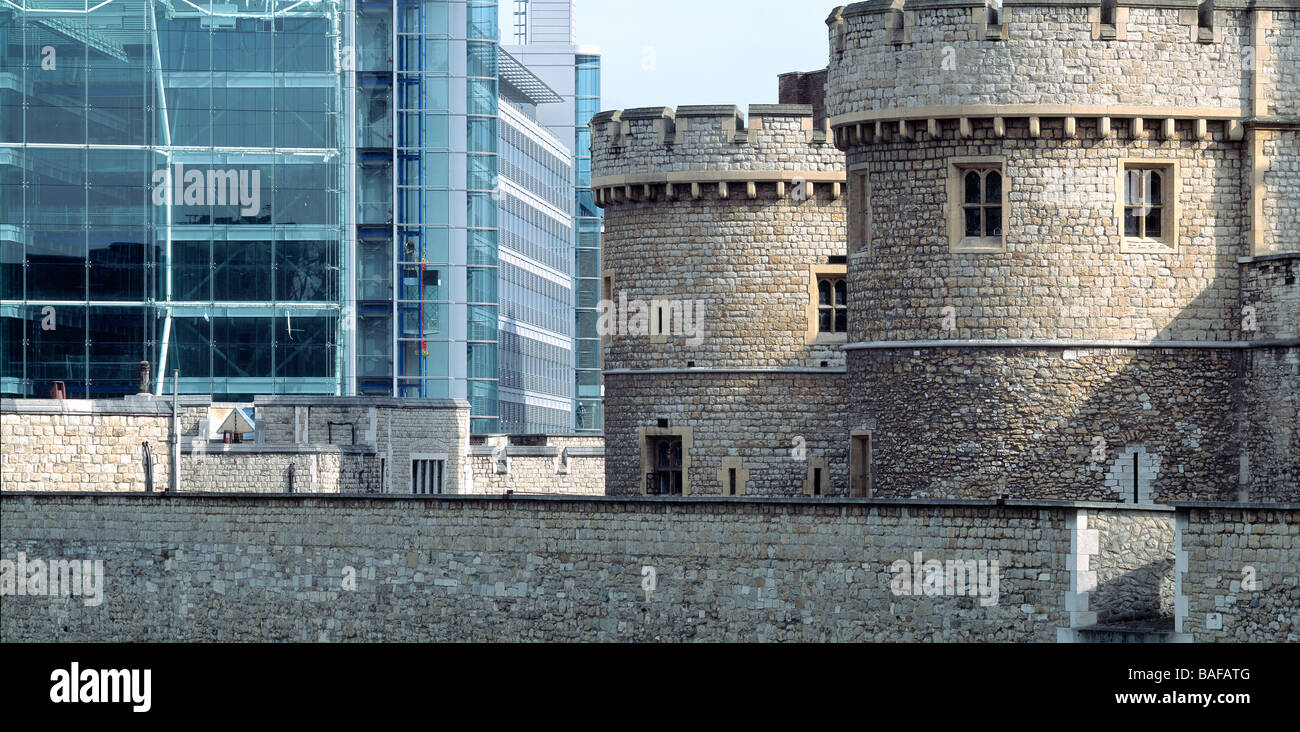 K2 St Katherines Estate, London, United Kingdom, Richard Rogers Partnership, K2 st katherines estate overall panoramic Stock Photo