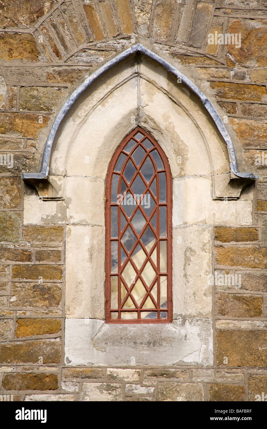 Window Church of Ireland Donegal Town County Donegal Ireland Stock Photo