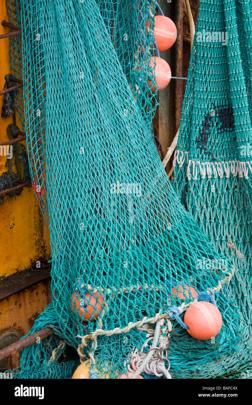 Fishing Nets Port of Killybegs County Donegal Ireland Stock Photo Alamy