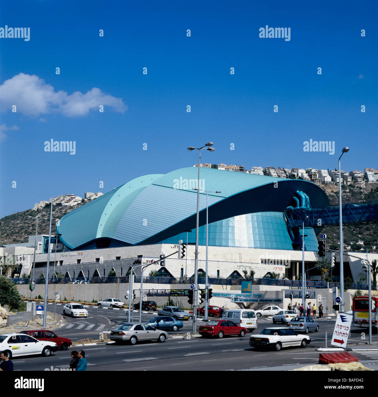 Israel Haifa International Convention Centre with Shopping Mall Stock 