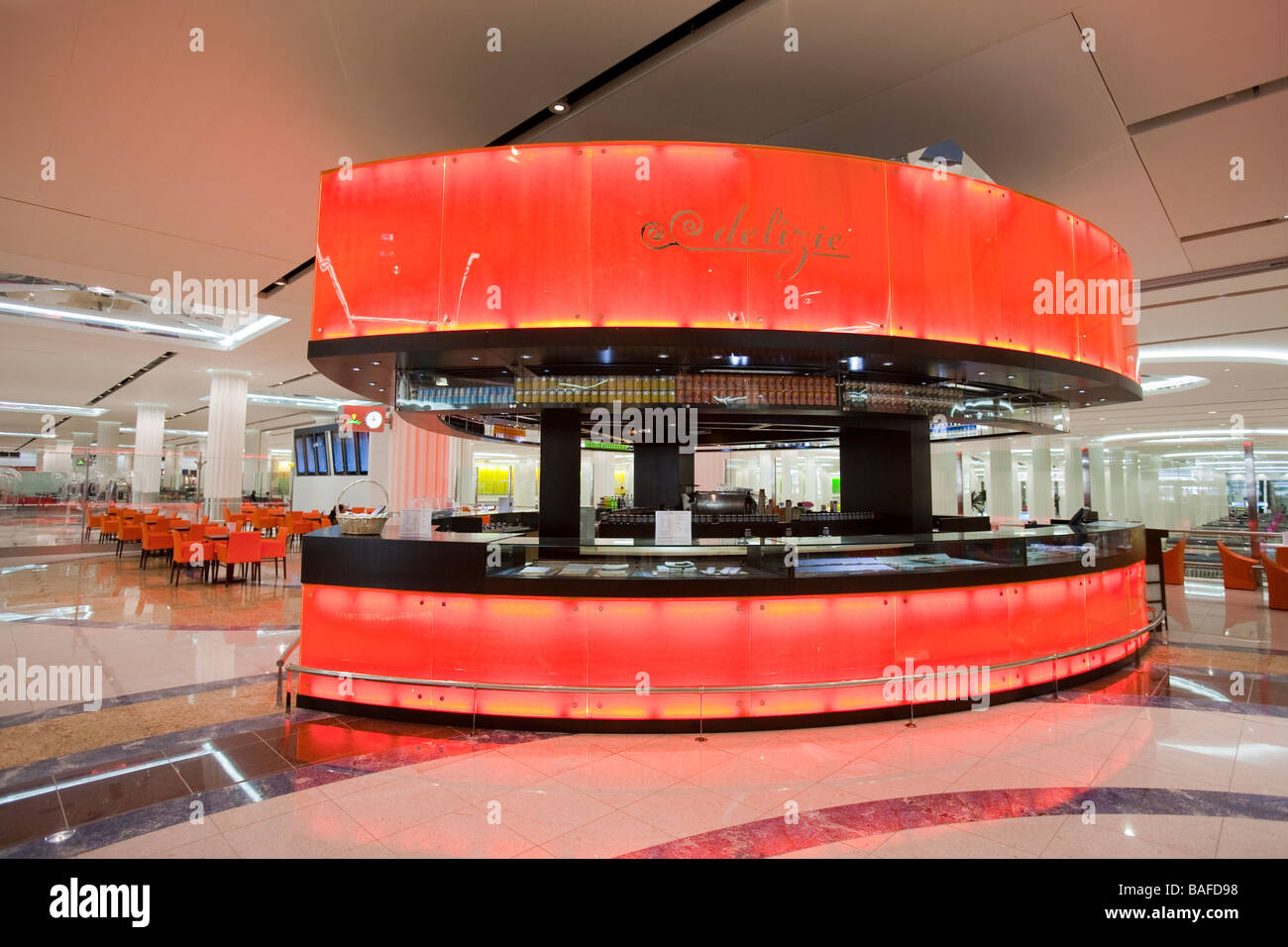 A cafe in Dubai s airport UAE Stock Photo Alamy