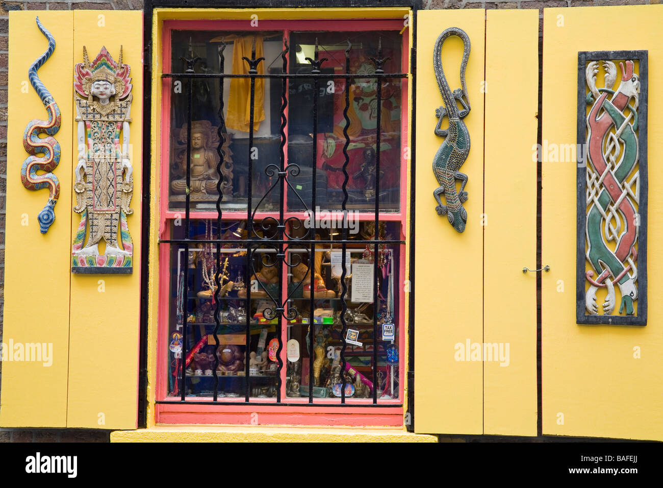 Store in Temple Bar District Dublin City County Dublin Ireland Stock