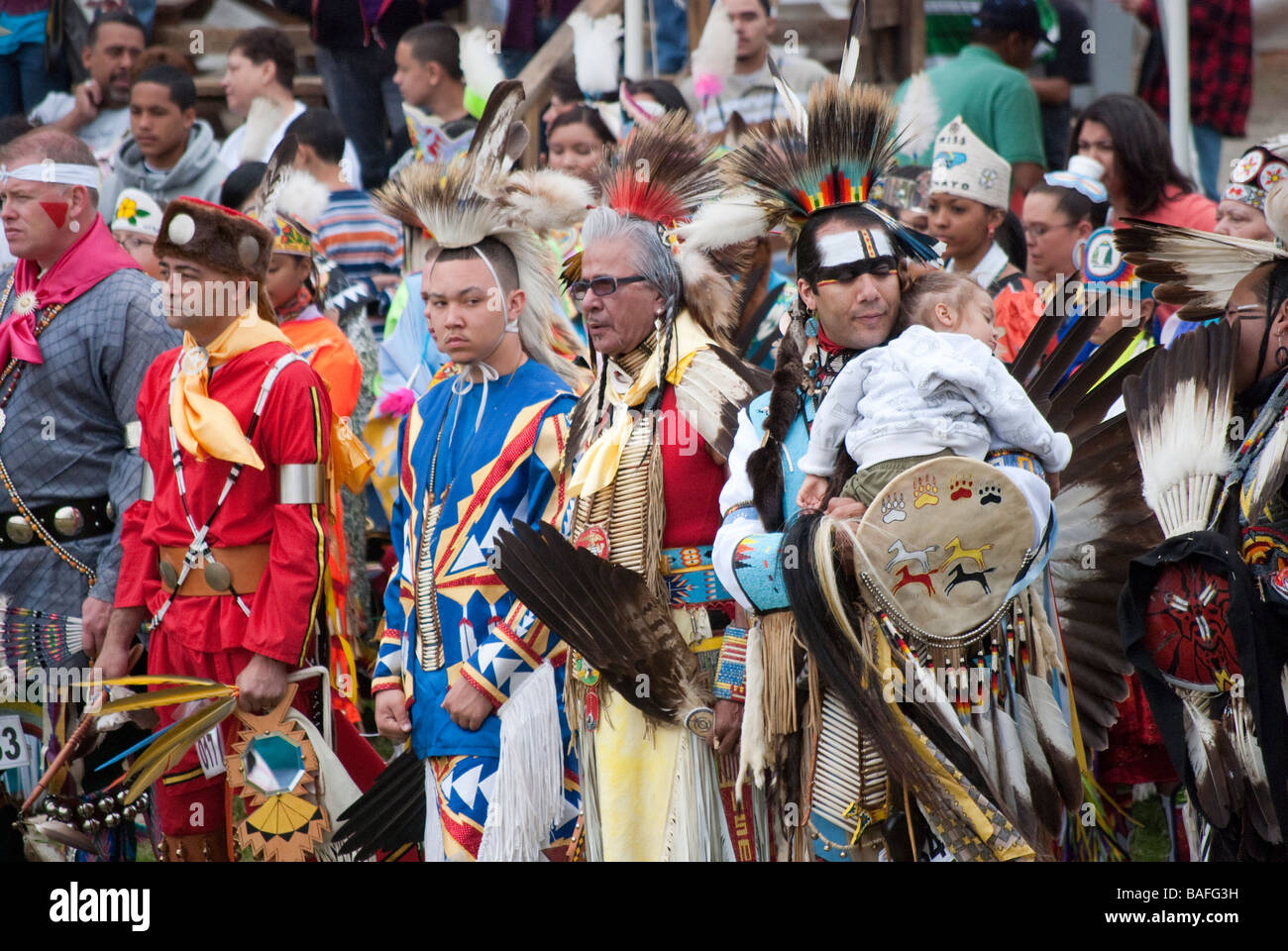 Members of the Haliwa Saponi Indian Tribe in North Carolina wearing ...