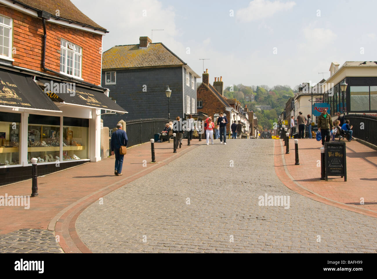Cliffe High Street Lewes East Sussex Stock Photo