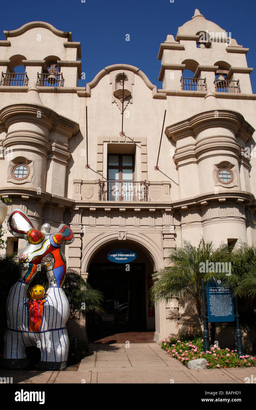 entrance to the mingei international museum plaza de panama balboa park san diego california usa Stock Photo