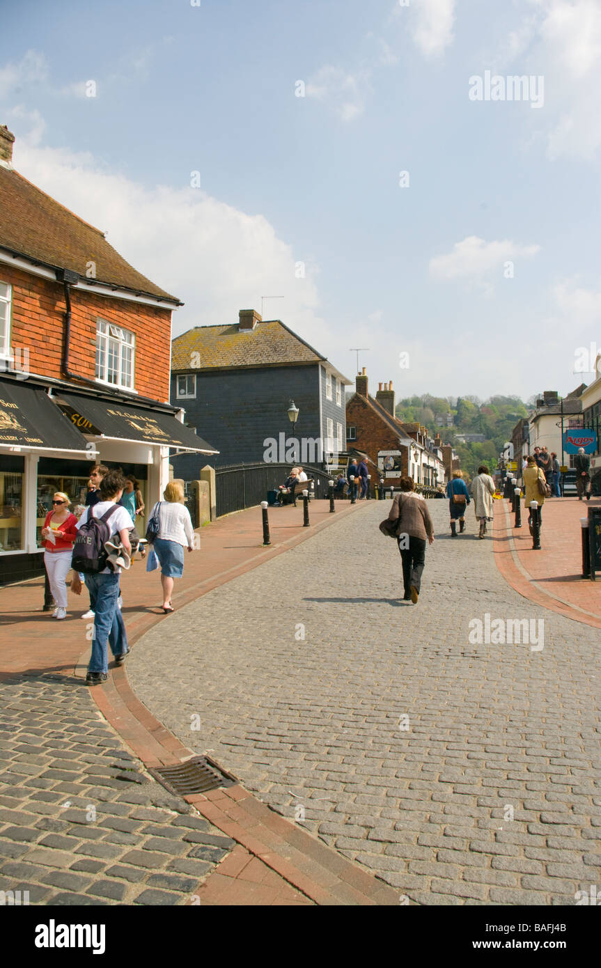 Cliffe High Street Lewes East Sussex Stock Photo