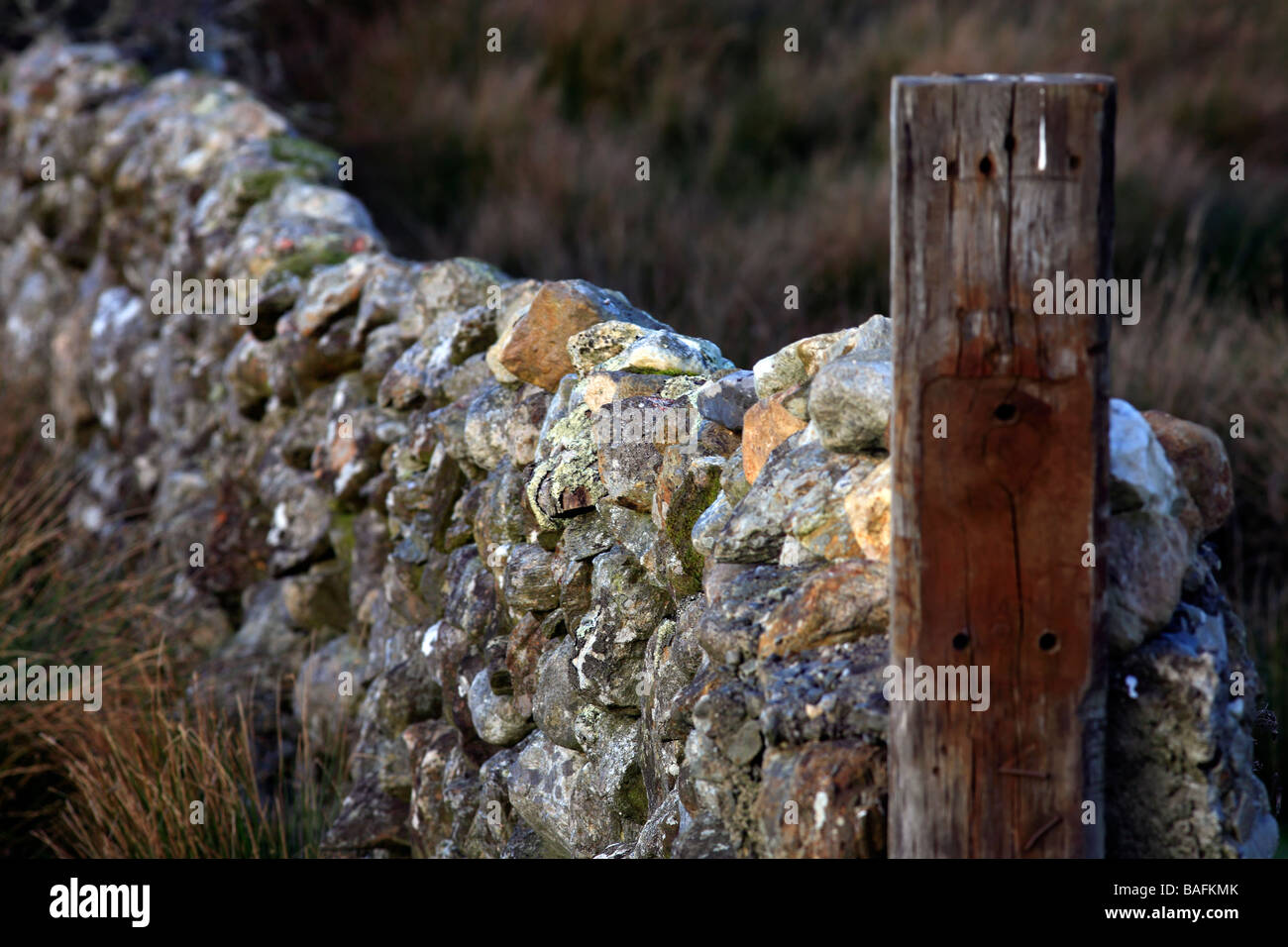 Rock stone wall fence ireland irish hires stock photography and images
