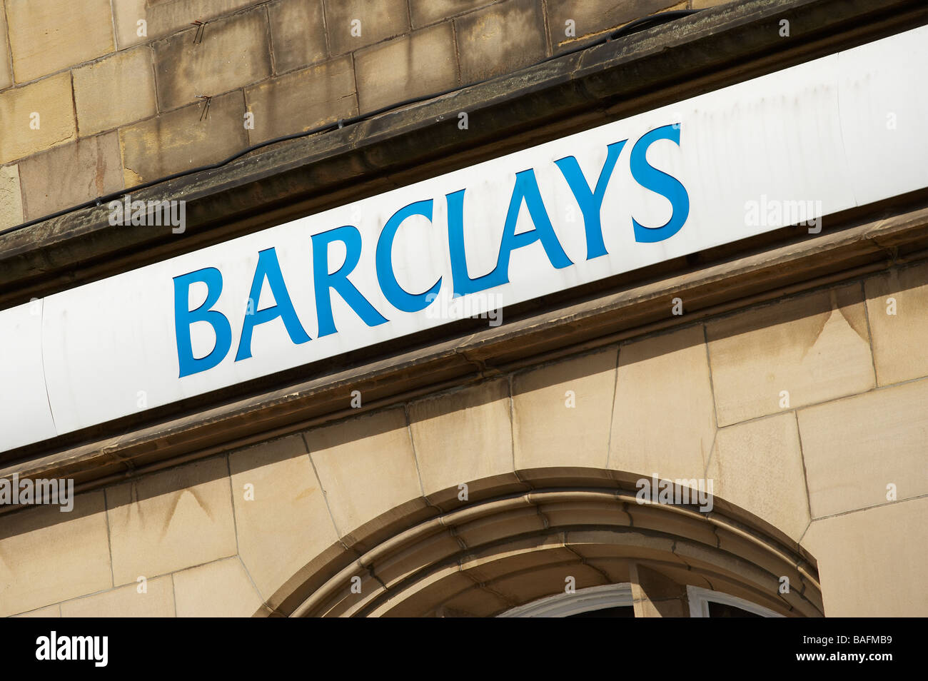 BARCLAYS BANK SIGN LOGO UK Stock Photo