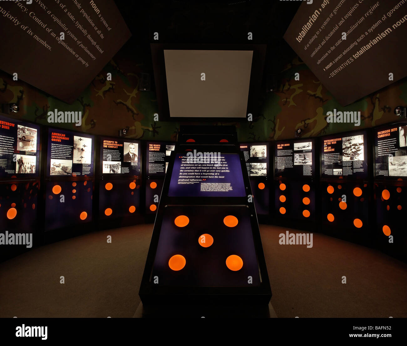 National Cold War Exhibition, Telford, United Kingdom, Feilden Clegg Bradley Architects, National cold war exhibition interior Stock Photo