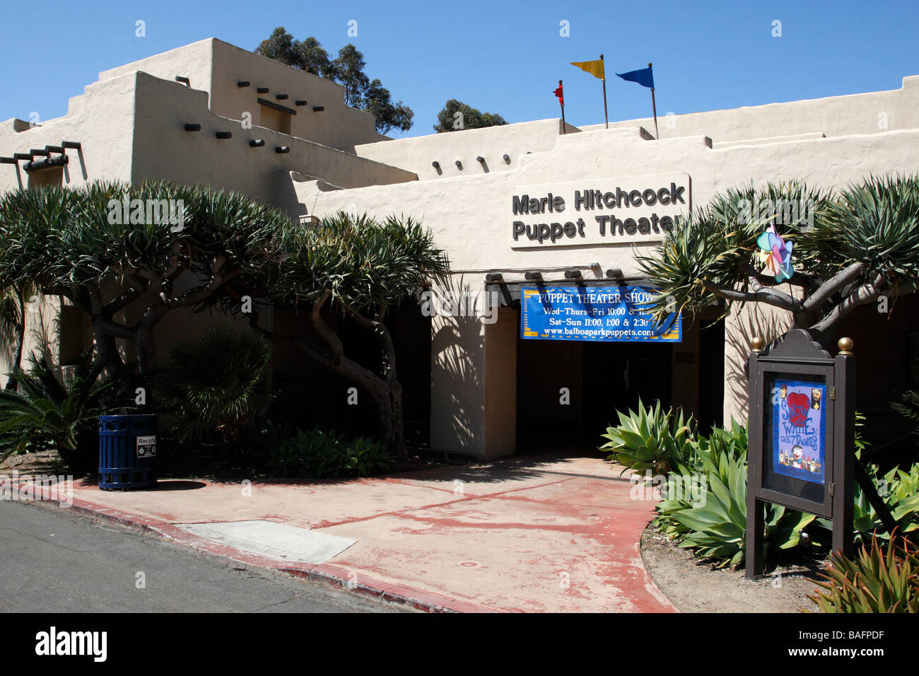 facade of the marie hitchcock puppet theater balboa park san diego california usa Stock Photo