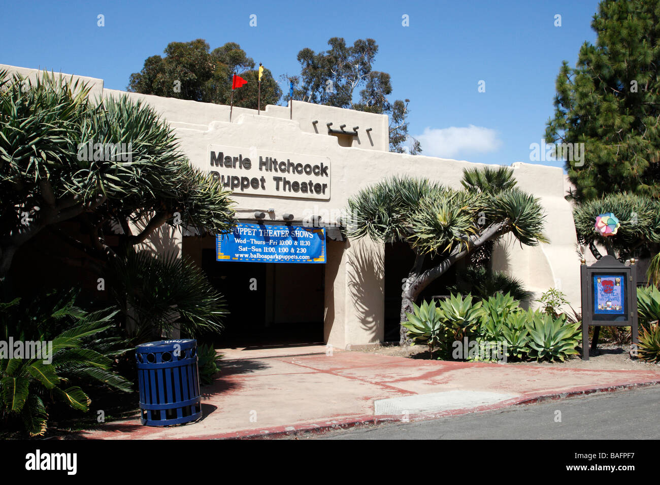 facade of the marie hitchcock puppet theater balboa park san diego california usa Stock Photo