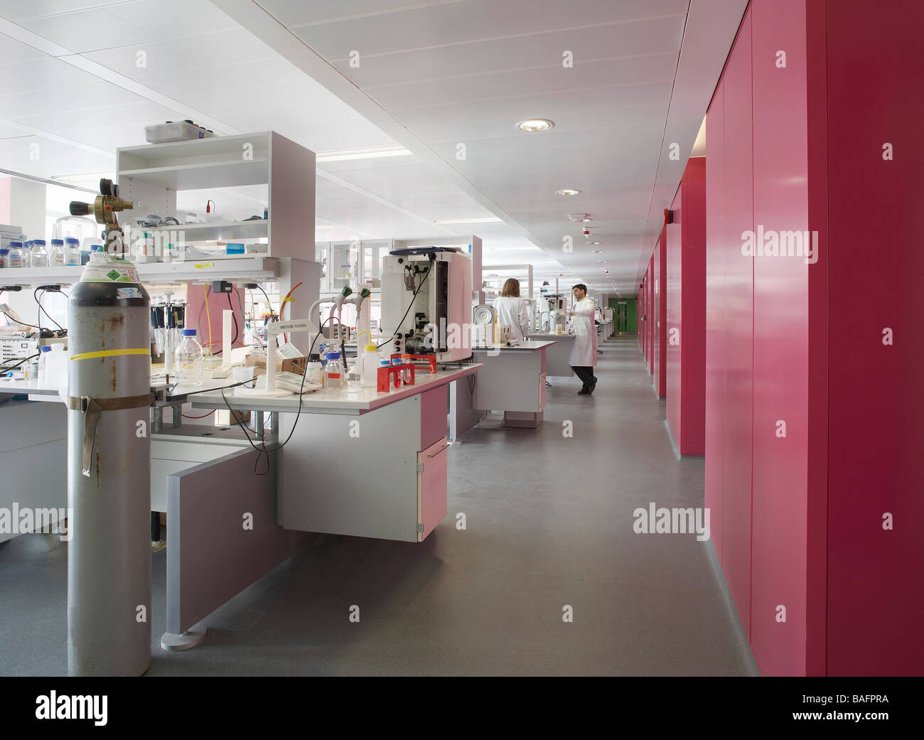 Imperial College London, London, United Kingdom, Sheppard Robson, Imperial college london 5TH floor open labs. Stock Photo