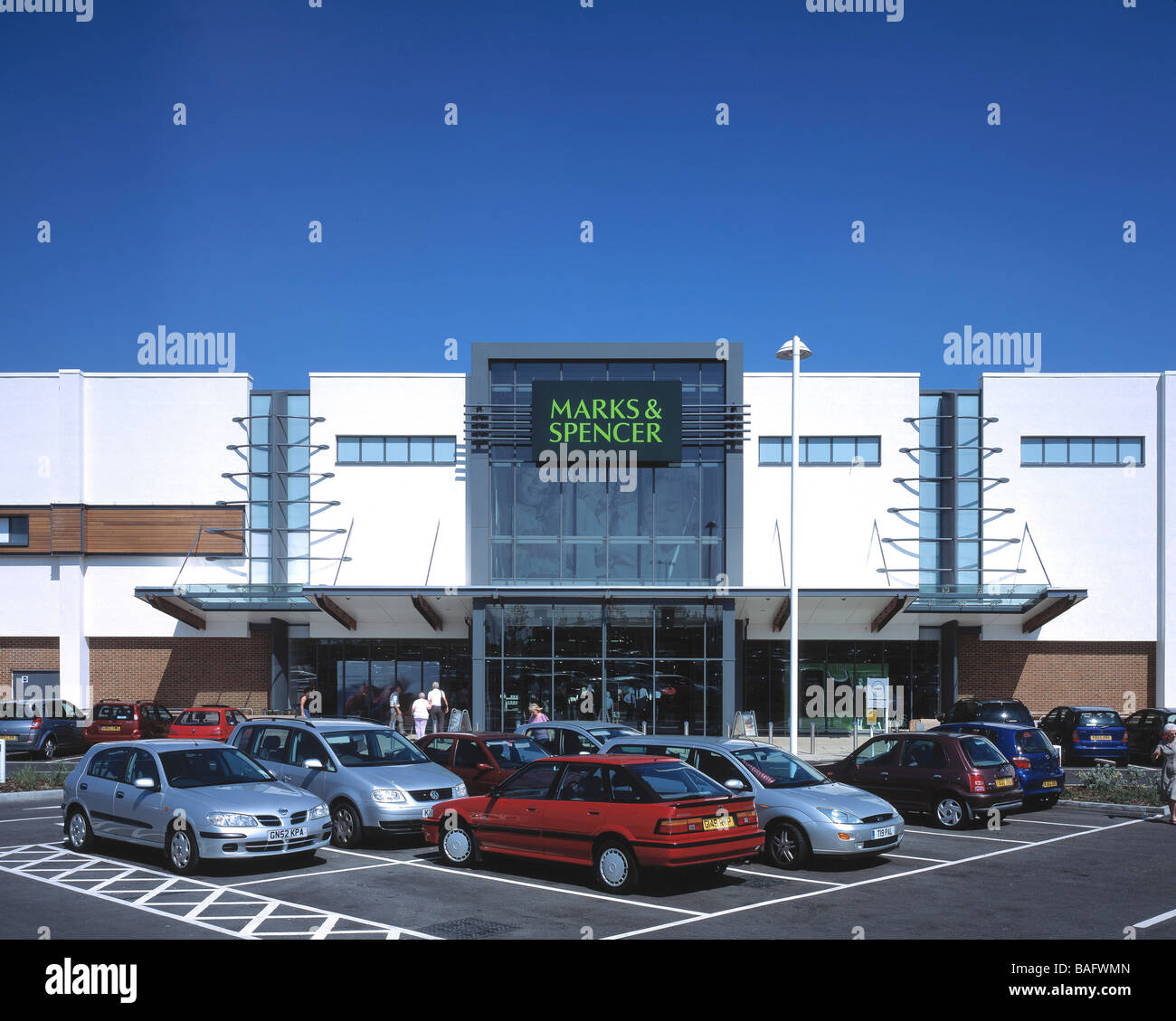 Westcross Shopping Centre, Thanet, United Kingdom, Chetwood Associates, Westcross shopping centre overview. Stock Photo