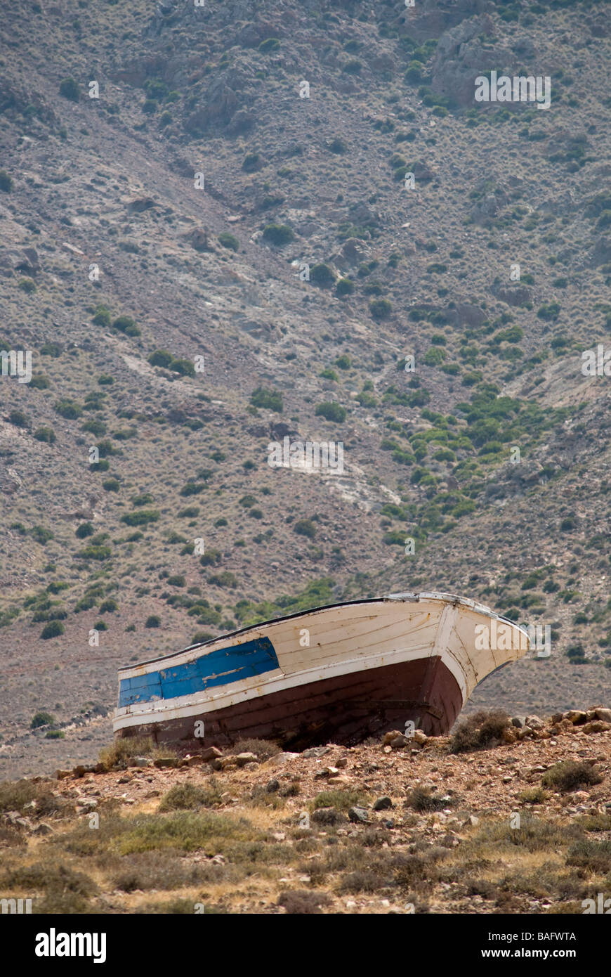 Boat aground Stock Photo