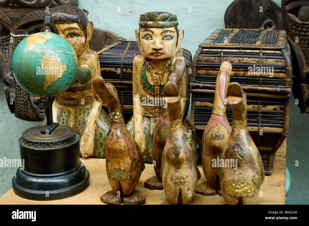 Antique dealers district of Jalan Surabaya , Jakarta , Indonesia Stock