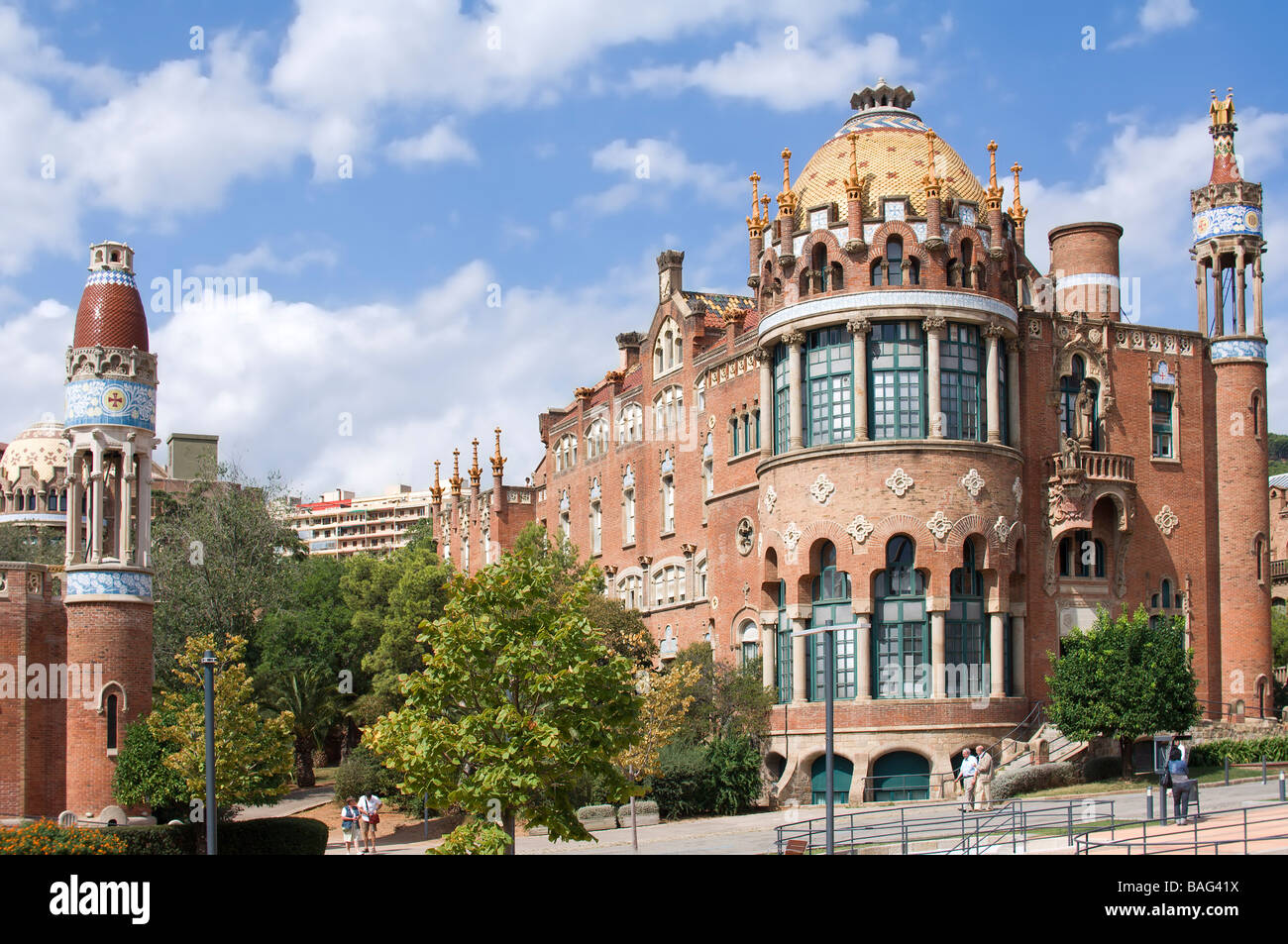 Hospital de la Santa Creu i Sant Pau Pavilion Architect Luis Doménech y Montaner Eixample Hospital de la Santa Creu i Sant Pau Pavilion Architect Luis Doménech y Montaner Eixample