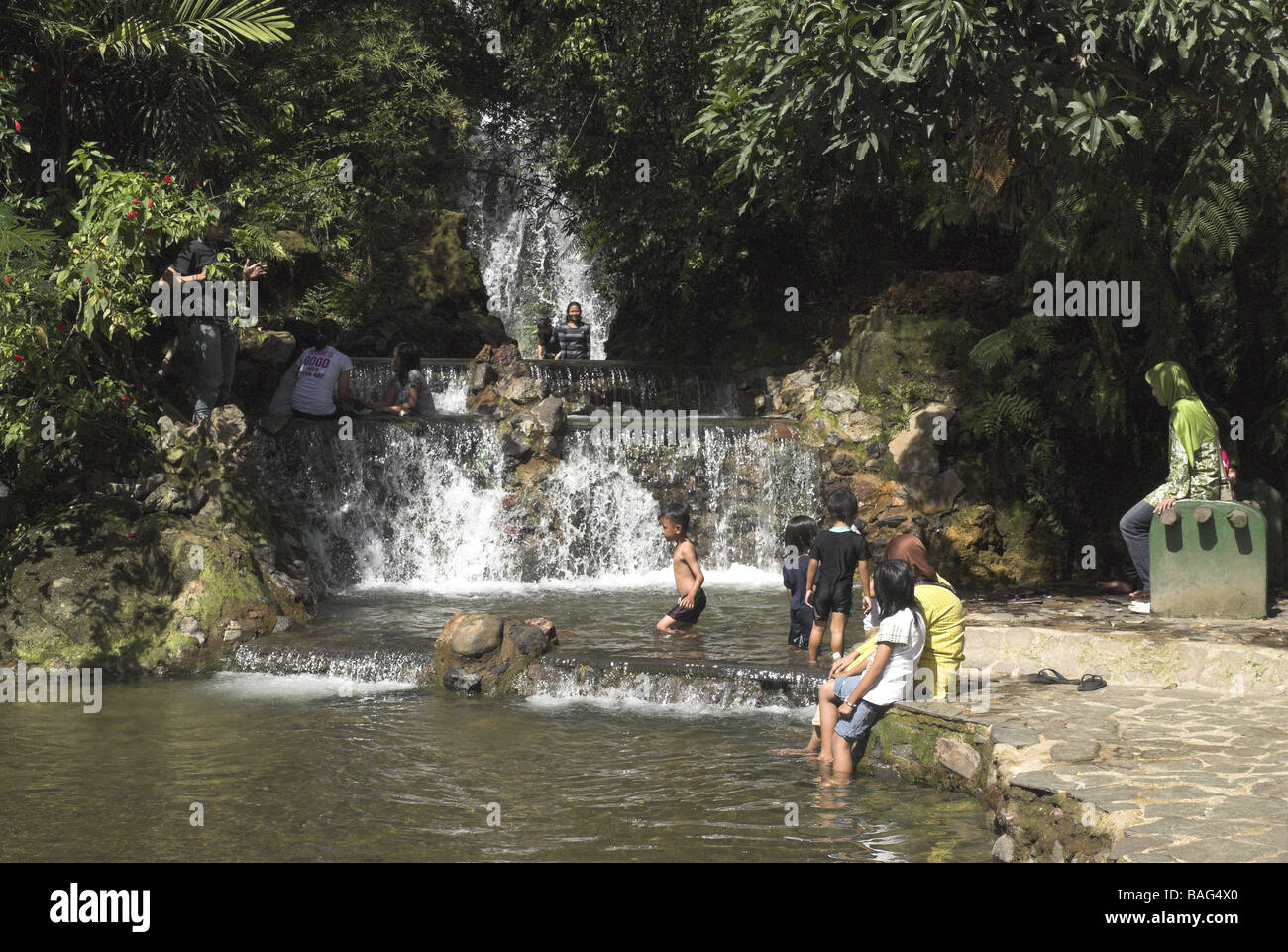 The Hot Springs, Ciater, Indonesia. Stock Photo