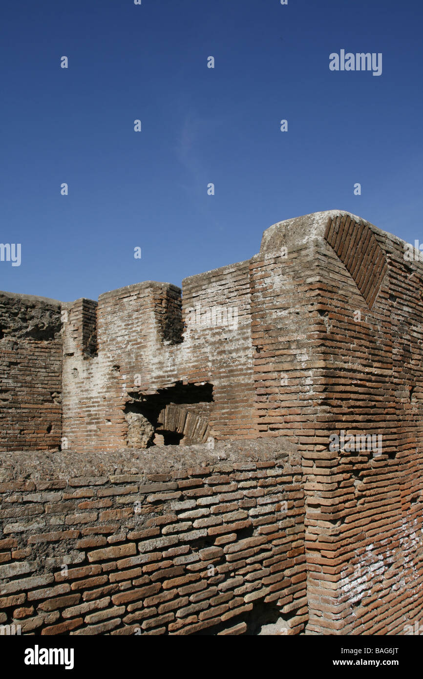 roman ruins in the ancient town of ostia antica, italy Stock Photo - Alamy