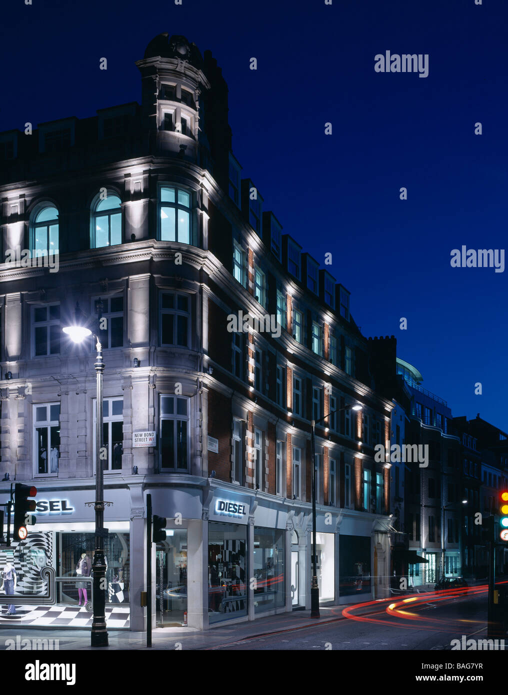 New Bond Street at night, London Stock Photo - Alamy