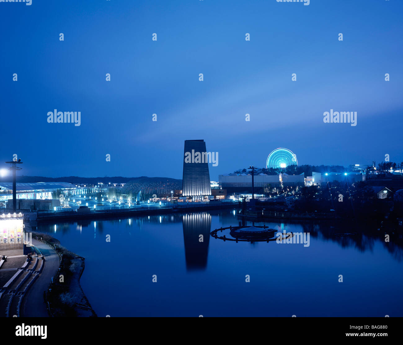Aichi Expo, Nagakute, Japan, Architect Unknown, Aichi expo night view