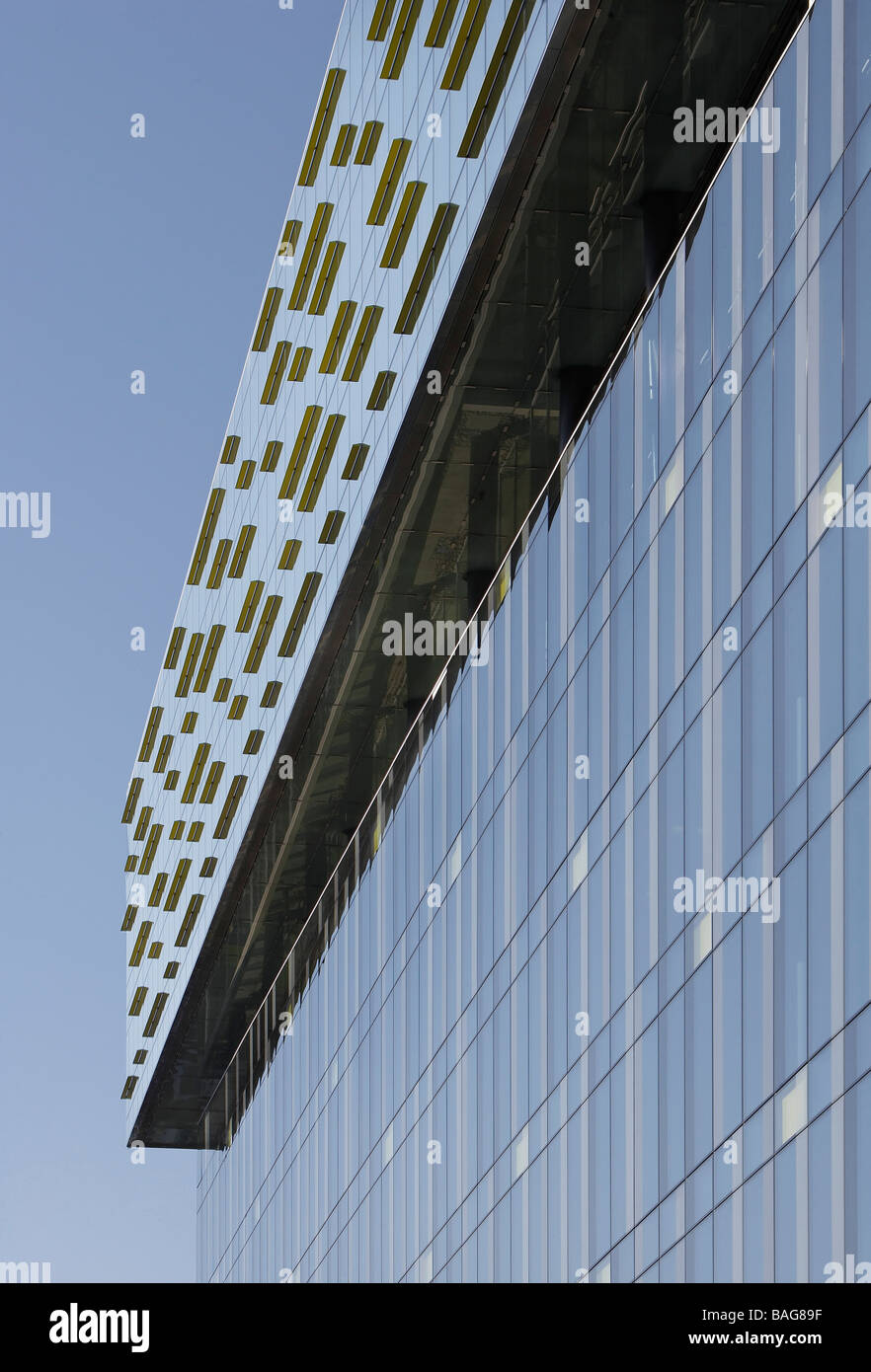 Palestra, London, United Kingdom, Alsop Architects Limited, Palestra detail of canopy. Stock Photo