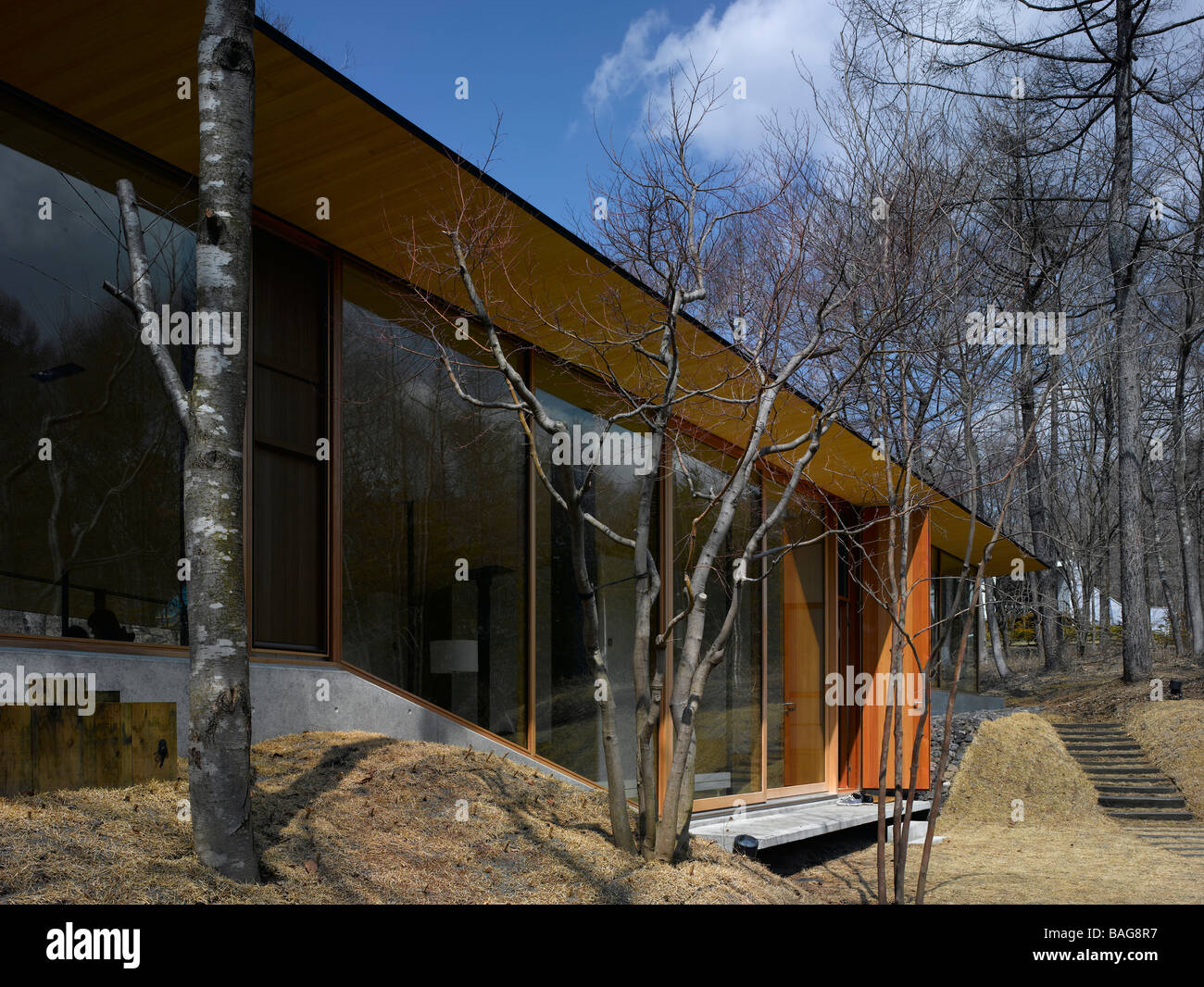 House Crane, Karuizawa, Japan, Atelier Bow-Wow, House crane exterior views. Stock Photo