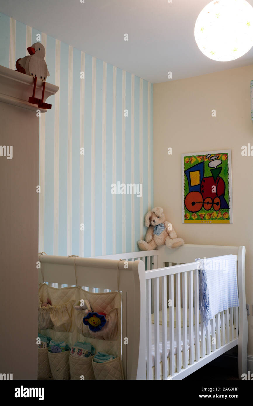 Private House, United Kingdom, Architect Unknown, Private house detail of baby room. Stock Photo