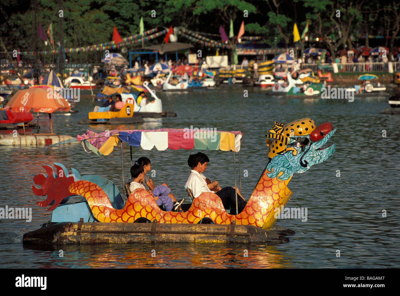 Vietnam, Saigon (Ho Chi Minh City), Dam Sen Park during Tet festival