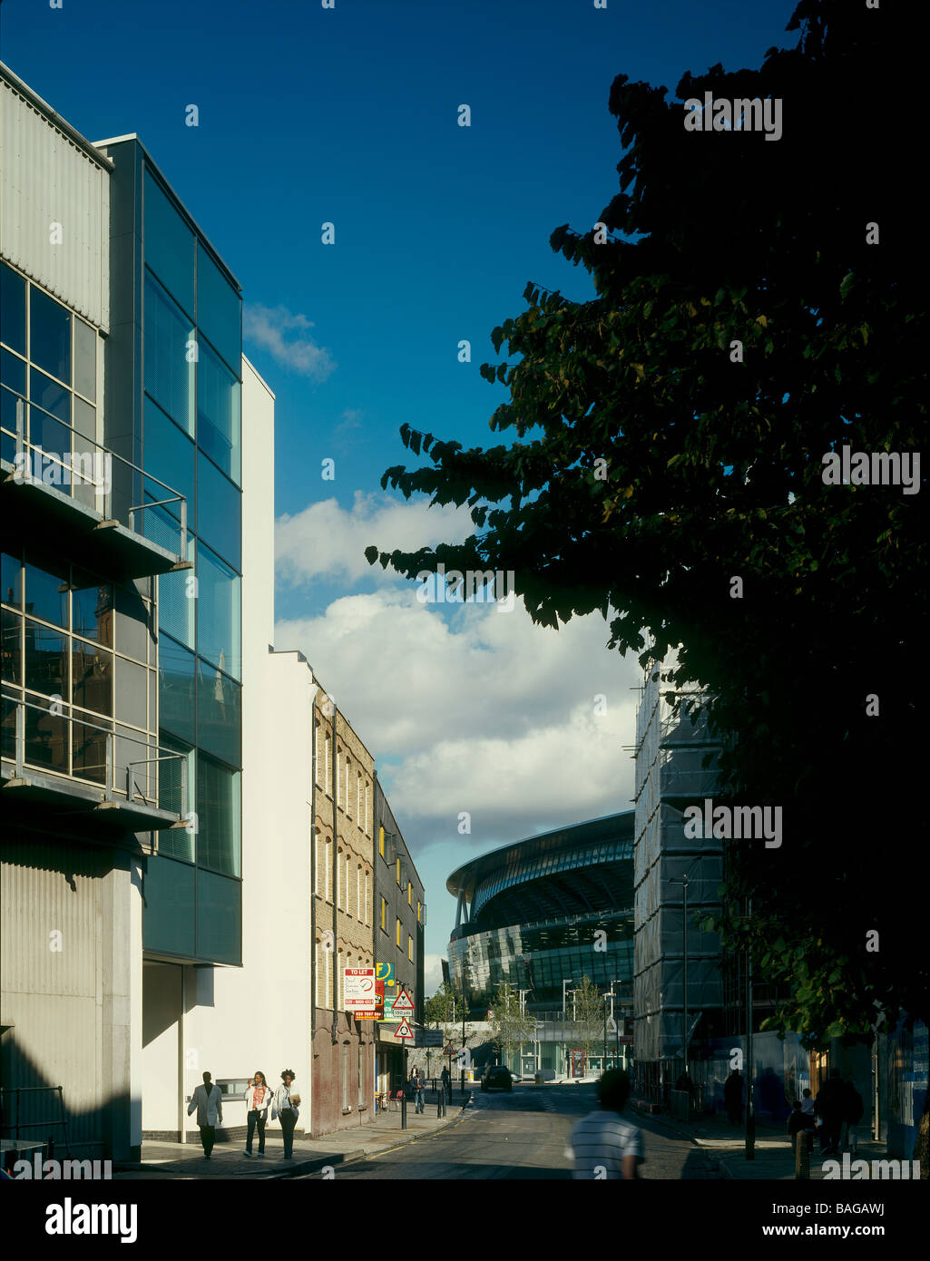 london metropolitan university super lab hornsey road entrance Stock Photo